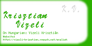 krisztian vizeli business card